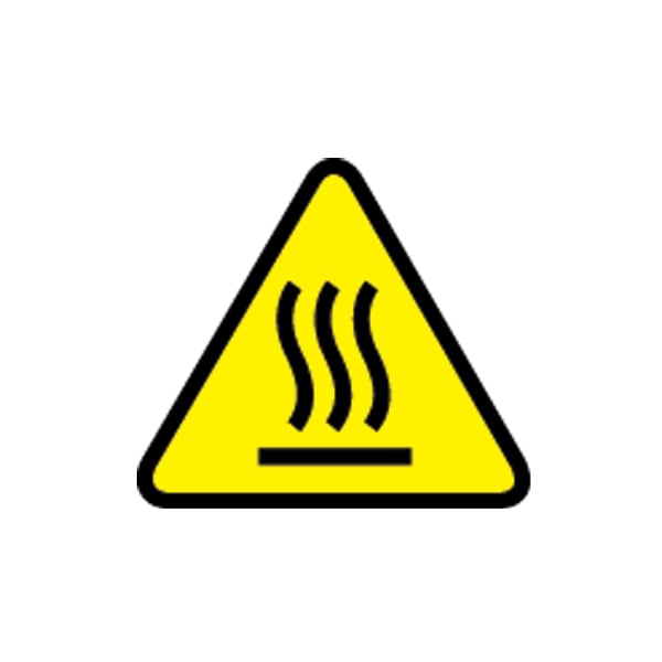 Panduit Warning Label, Vinyl, Hot Surface Symbol WL35Y Zoro